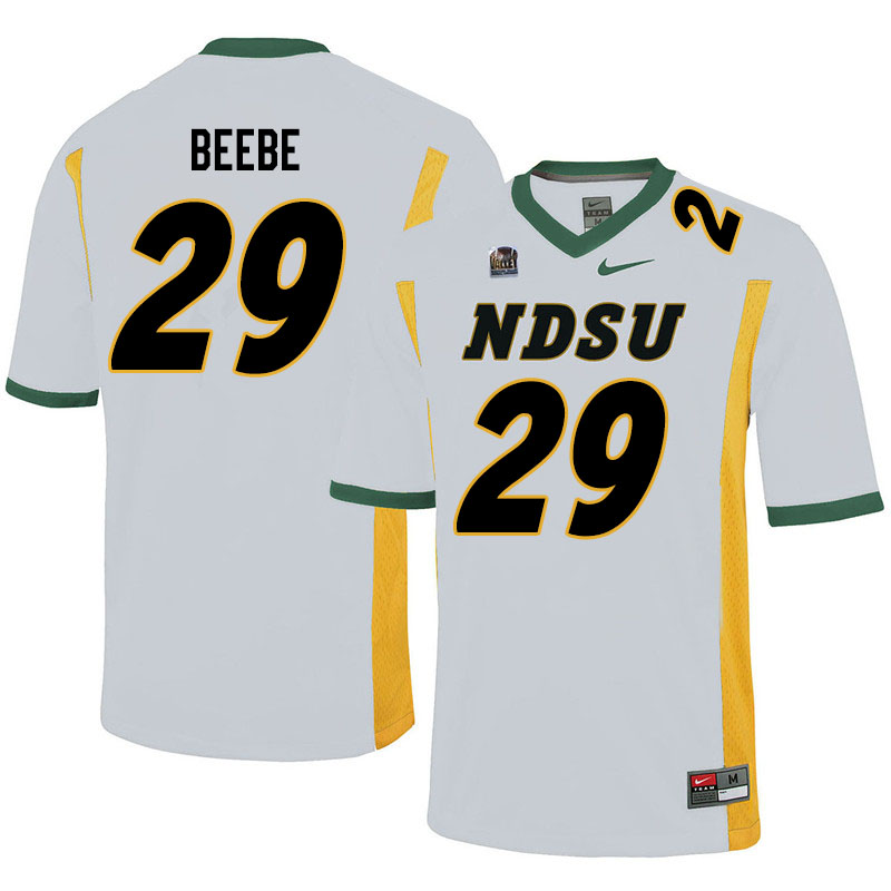 Men #29 Caleb Beebe North Dakota State Bison College Football Jerseys Sale-White